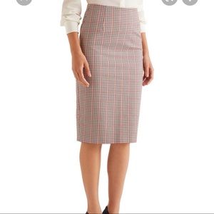 Boden Kensington pencil skirt in plaid, 12L NWT